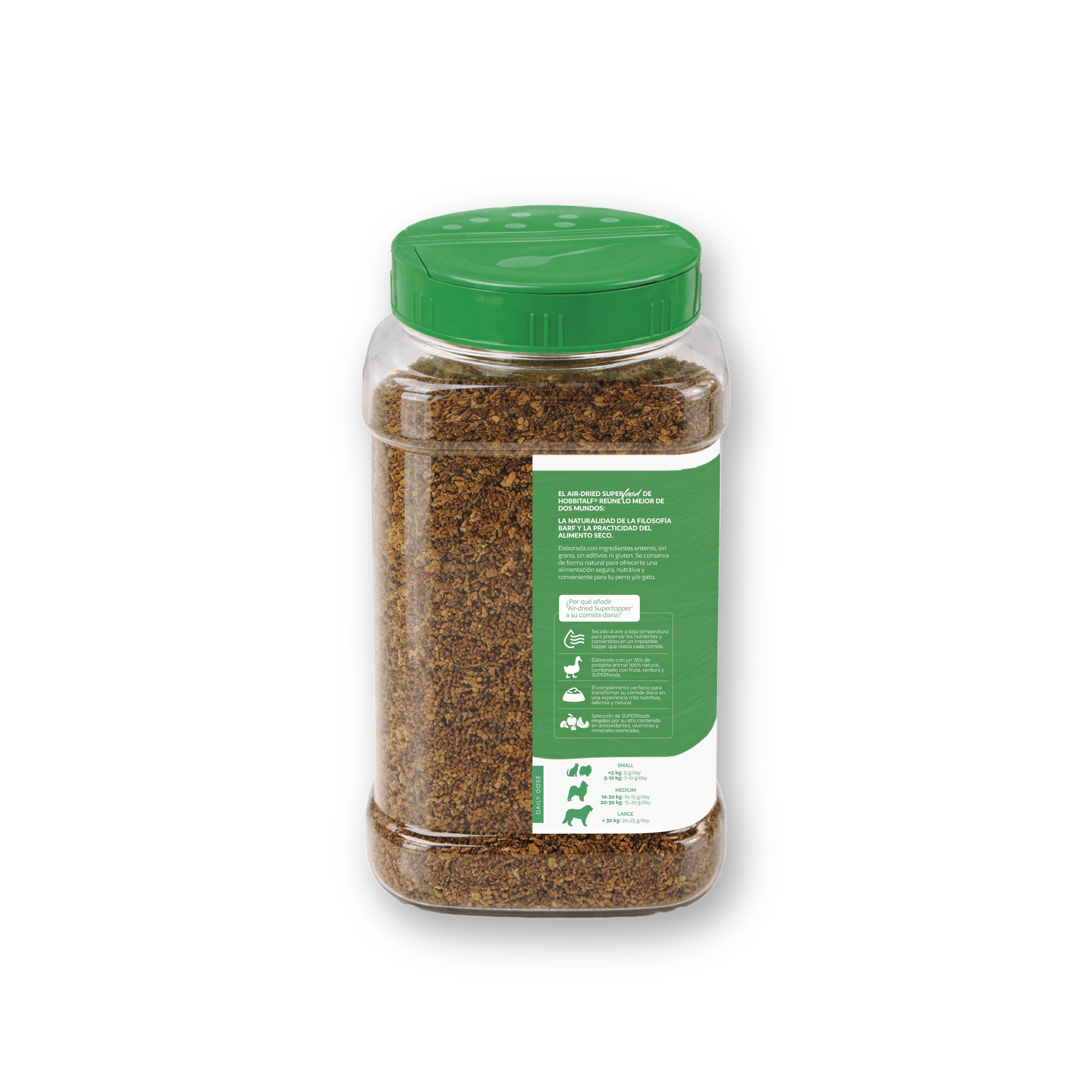 Topper Air-dried Superfood de Pato para perros y gatos