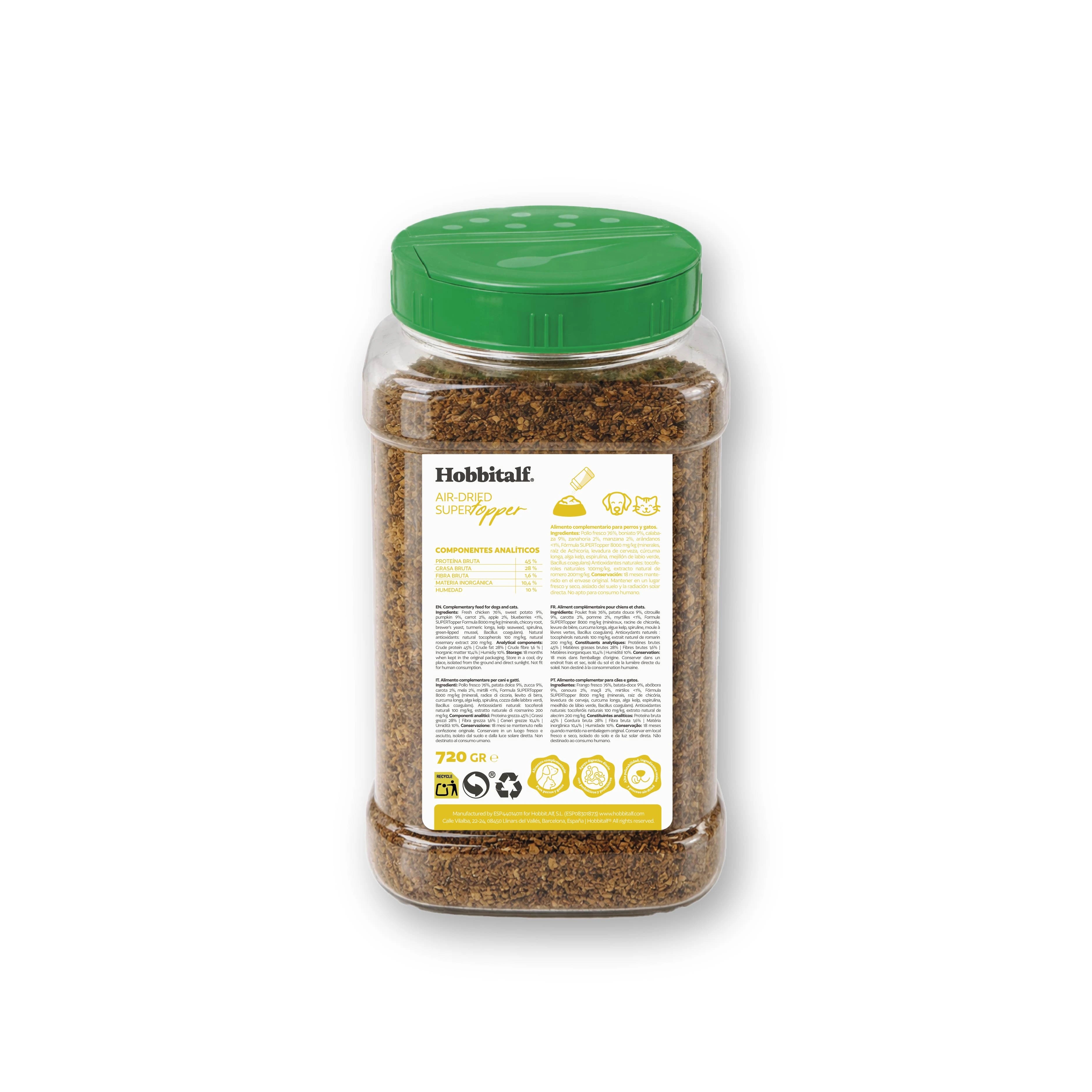 Topper Air-dried Superfood de Pollo para perros y gatos
