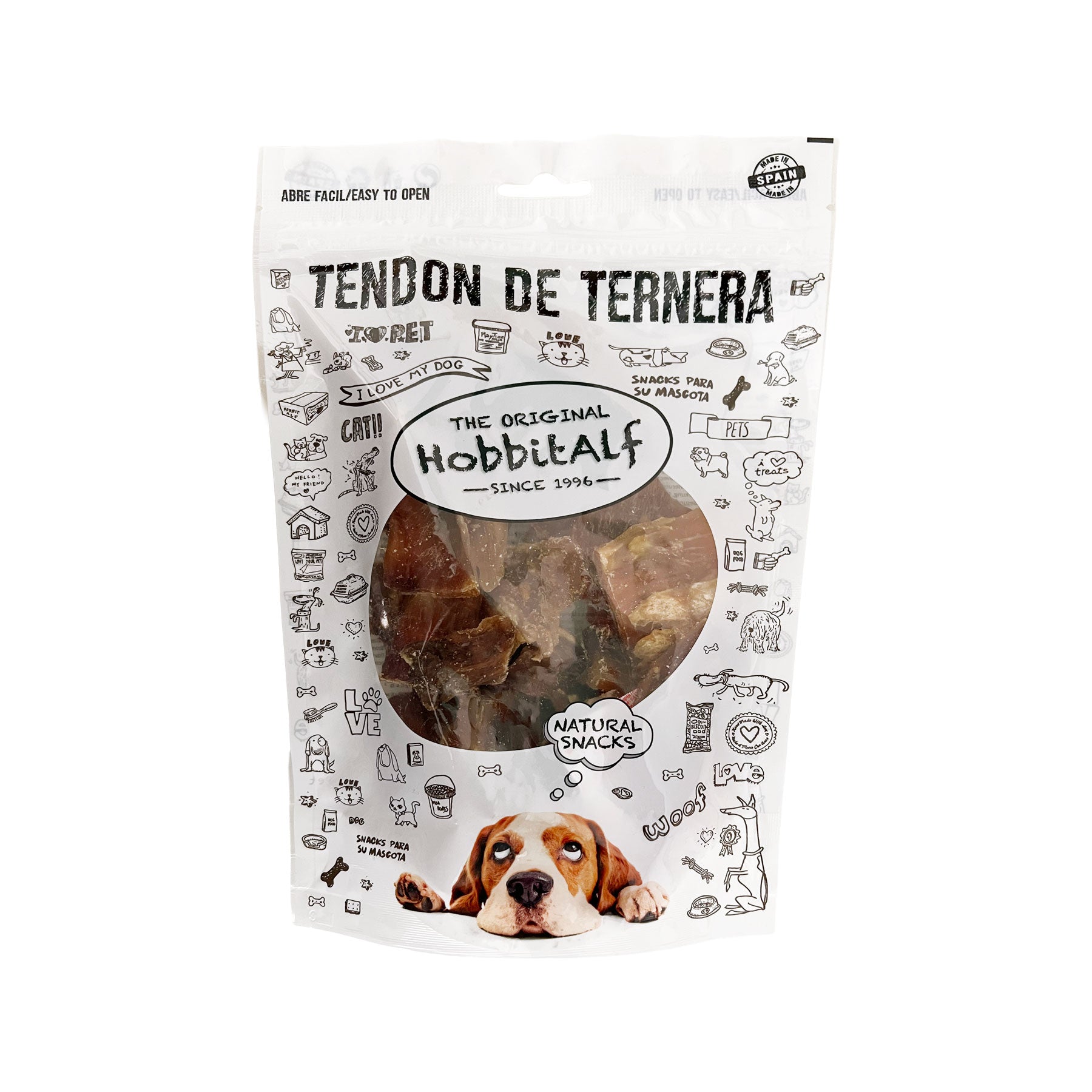Tendón de ternera puntas natural extra