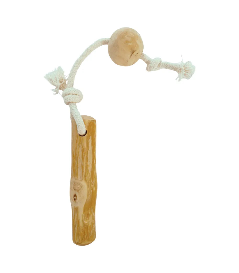 Masticable madera de café natural · Con bolas