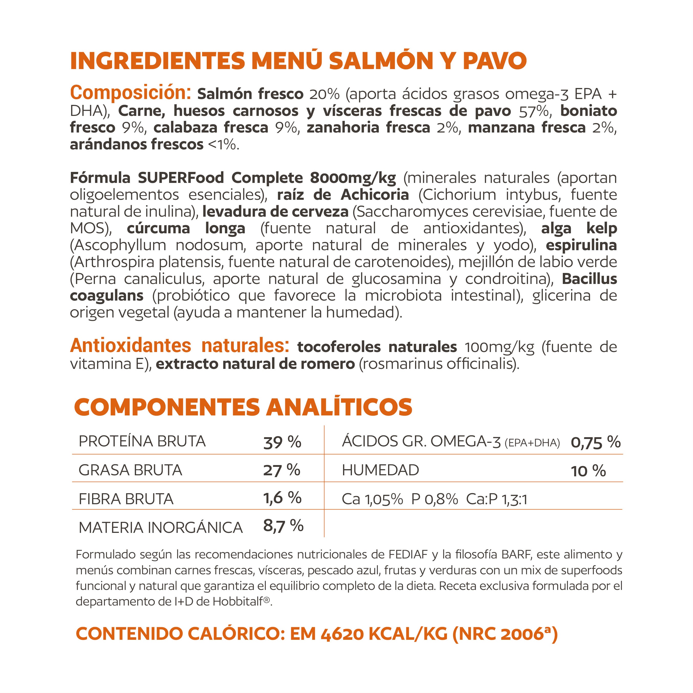 Air-dried SUPERFOOD Salmon and Turkey Menu for adult and junior dogs