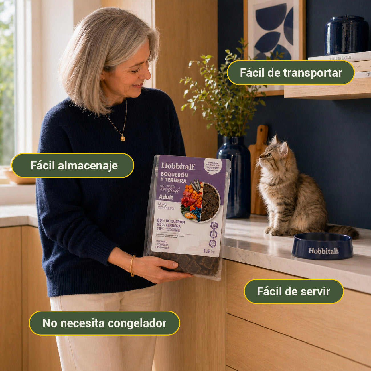 Menú Air-dried SUPERFOOD de Boquerón y Ternera para gatos adultos