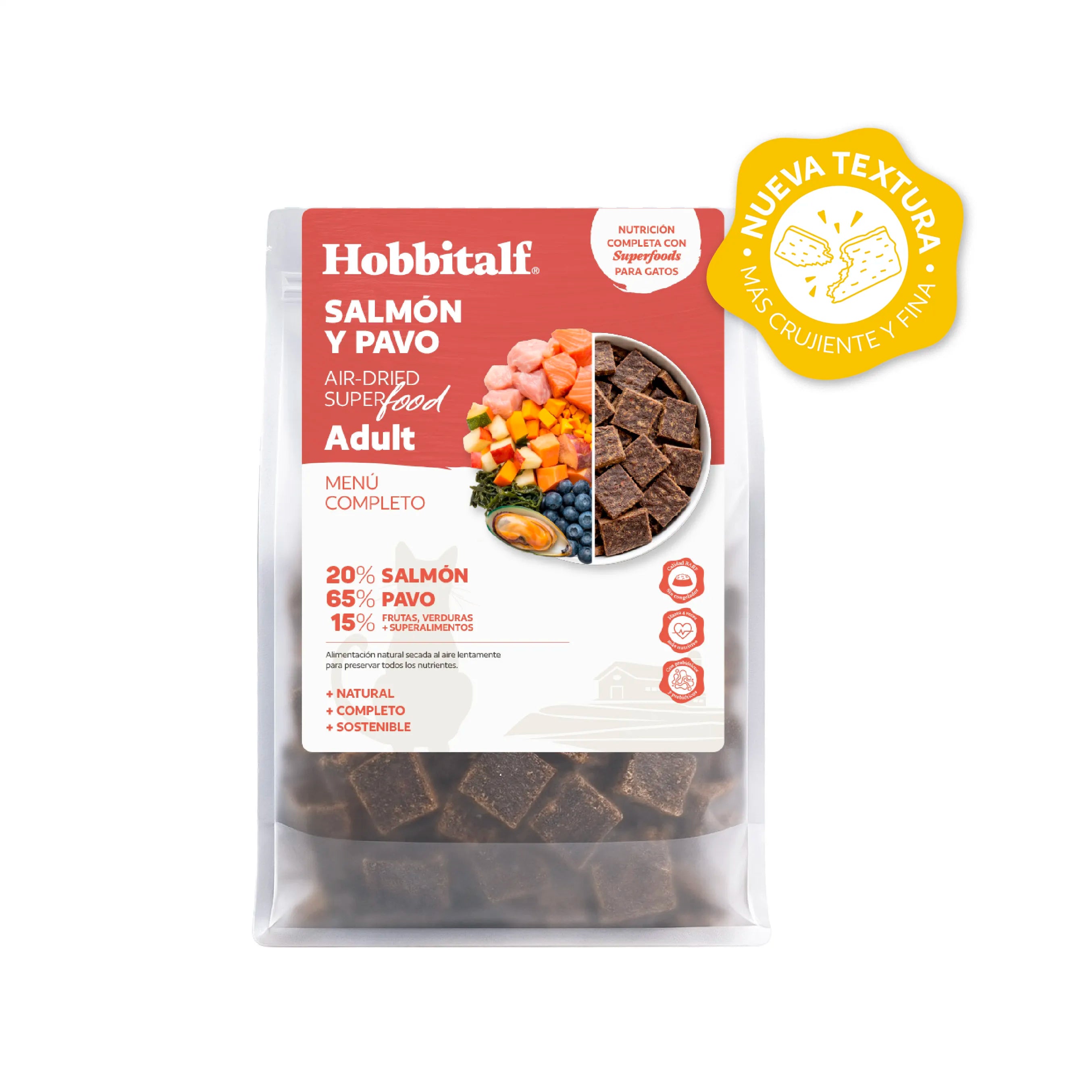 Menú Air-dried SUPERFOOD de Salmón y Pavo para gatos adultos
