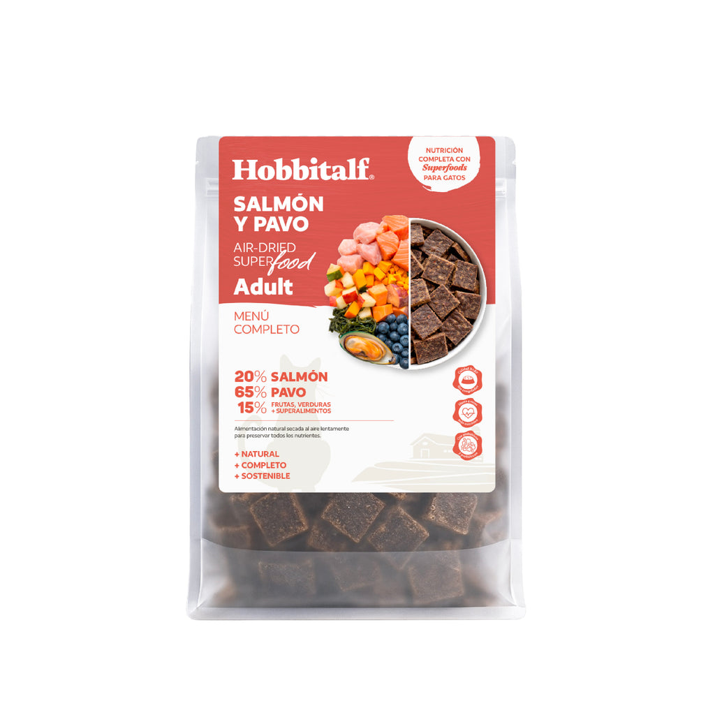 Menú Air-dried SUPERFOOD de Salmón y Pavo para gatos adultos