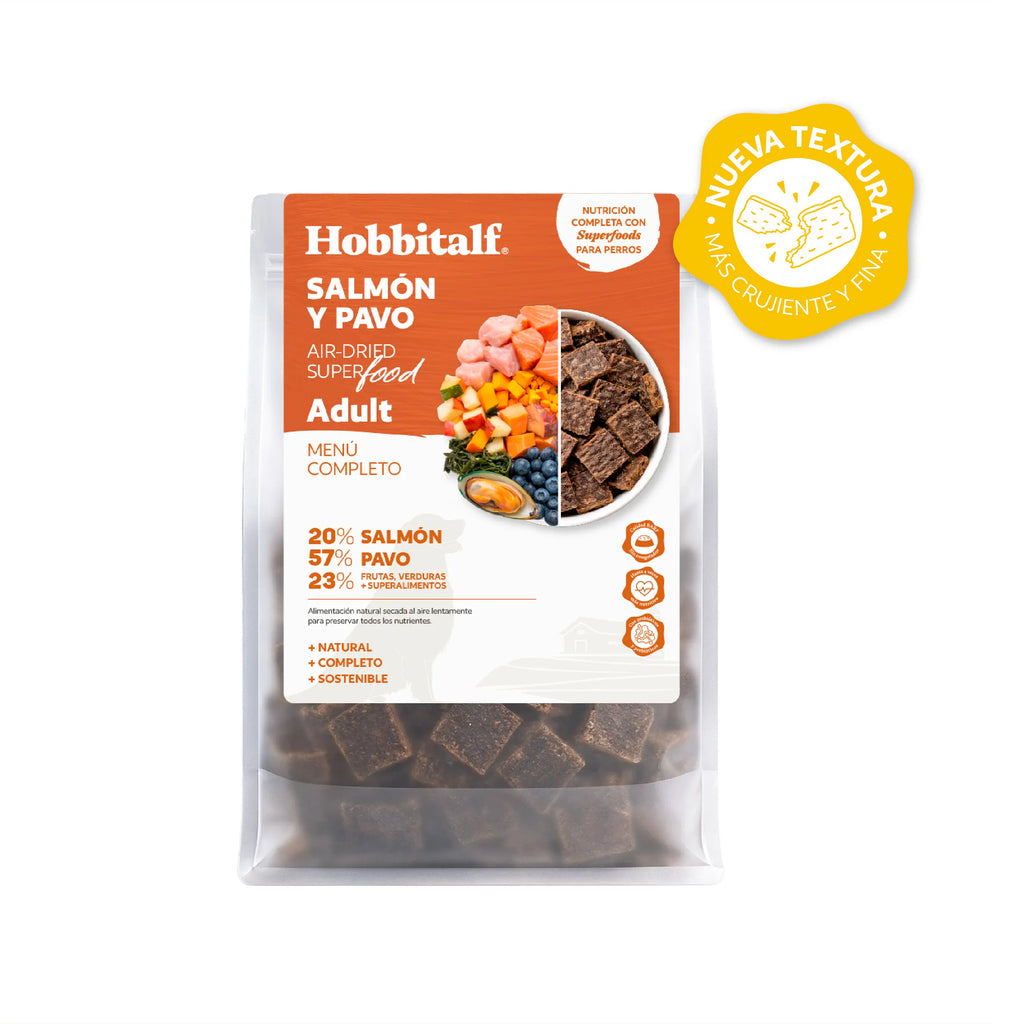 Menú Air-dried SUPERFOOD de Salmón y Pavo para perros adultos y junior