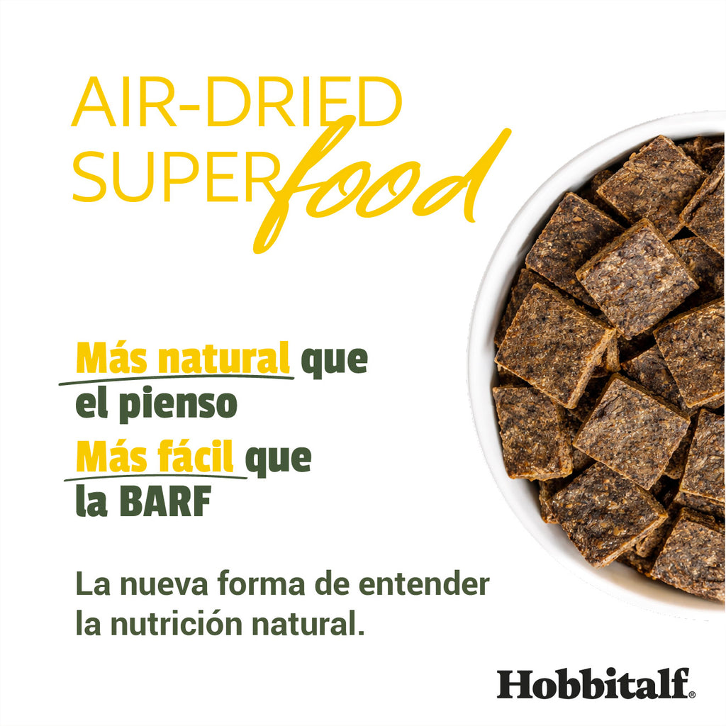 Air-dried SUPERFOOD Duck Menu for adult and junior dogs