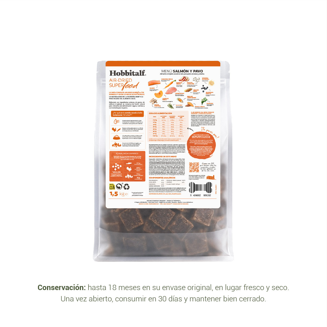 Menú Air-dried SUPERFOOD de Salmón y Pavo para perros adultos y junior