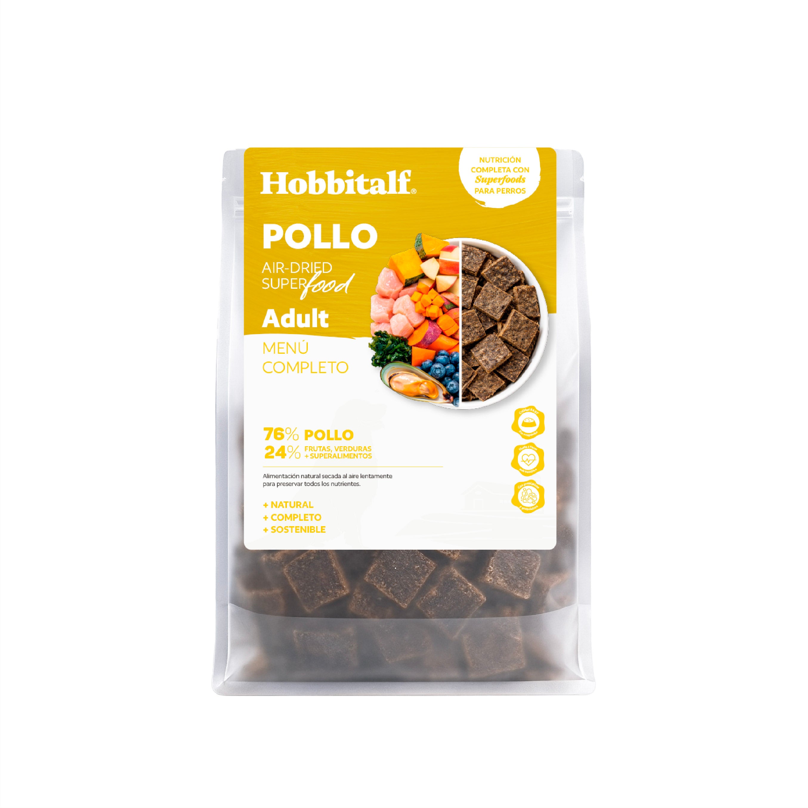 Menú Air-dried SUPERFOOD de Pollo para perros adultos y junior