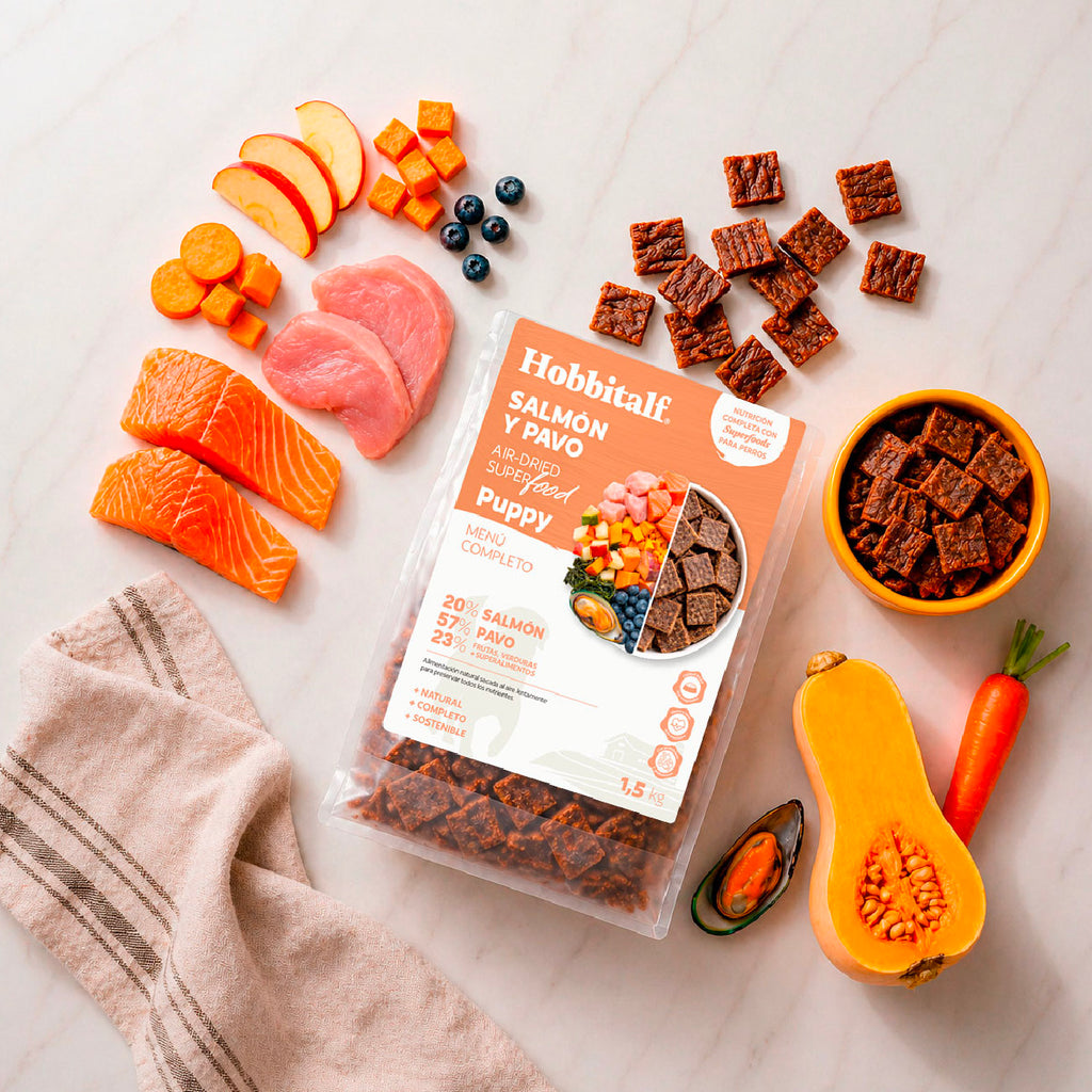 Air-dried SUPERFOOD Salmon and Turkey Menu for puppies