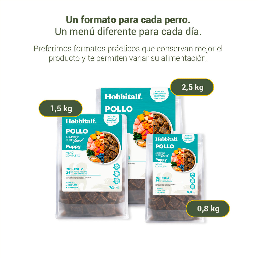 Air-dried SUPERFOOD Chicken Menu for puppies