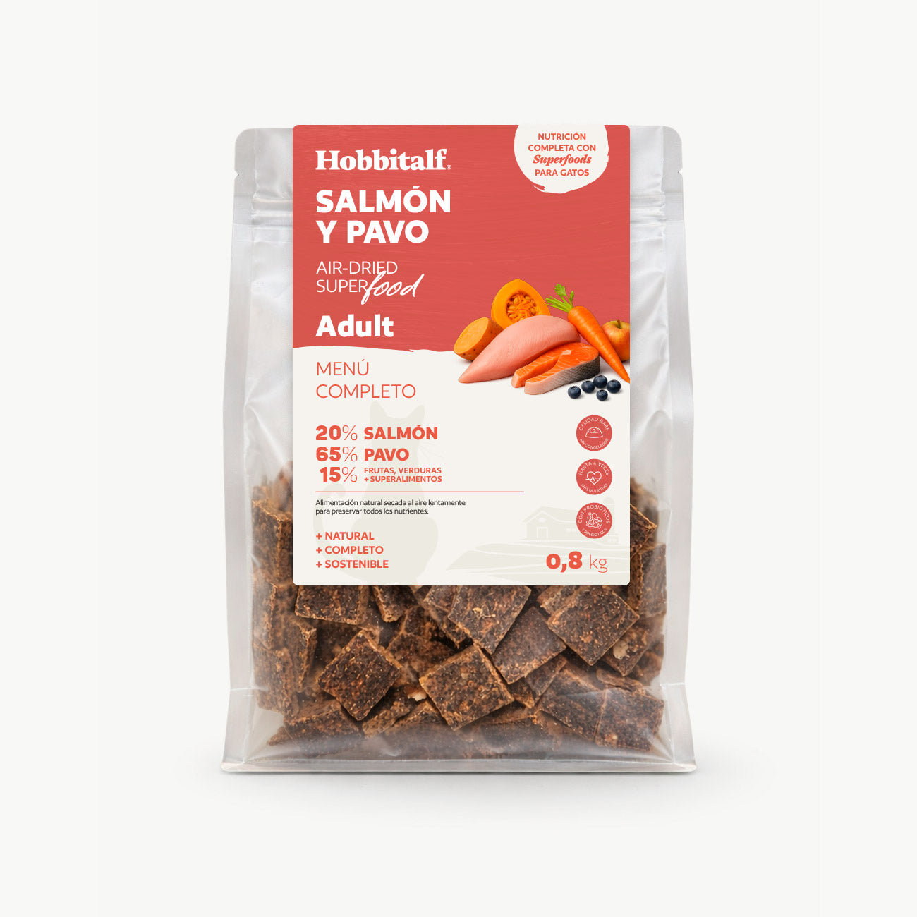 Air-dried SUPERFOOD Salmon and Turkey Menu for Adult Cats