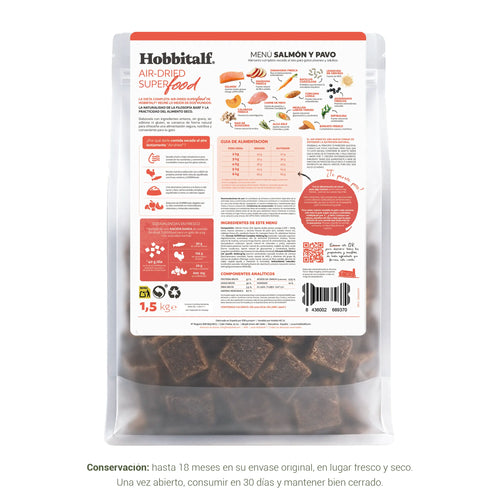 Air-dried SUPERFOOD Salmon and Turkey Menu for Adult Cats