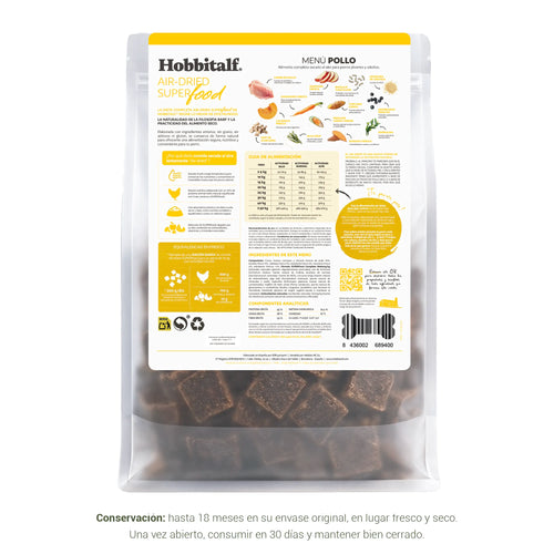 Menú Air-dried SUPERFOOD de Pollo para perros adultos y junior