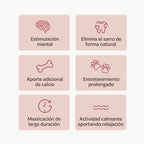 Hueso de calcio natural corto