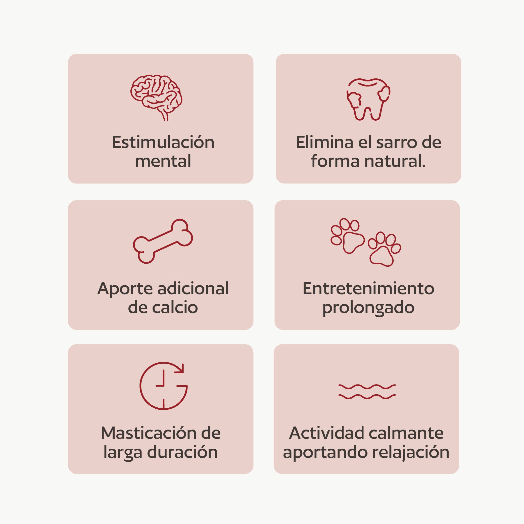 Hueso de calcio natural corto