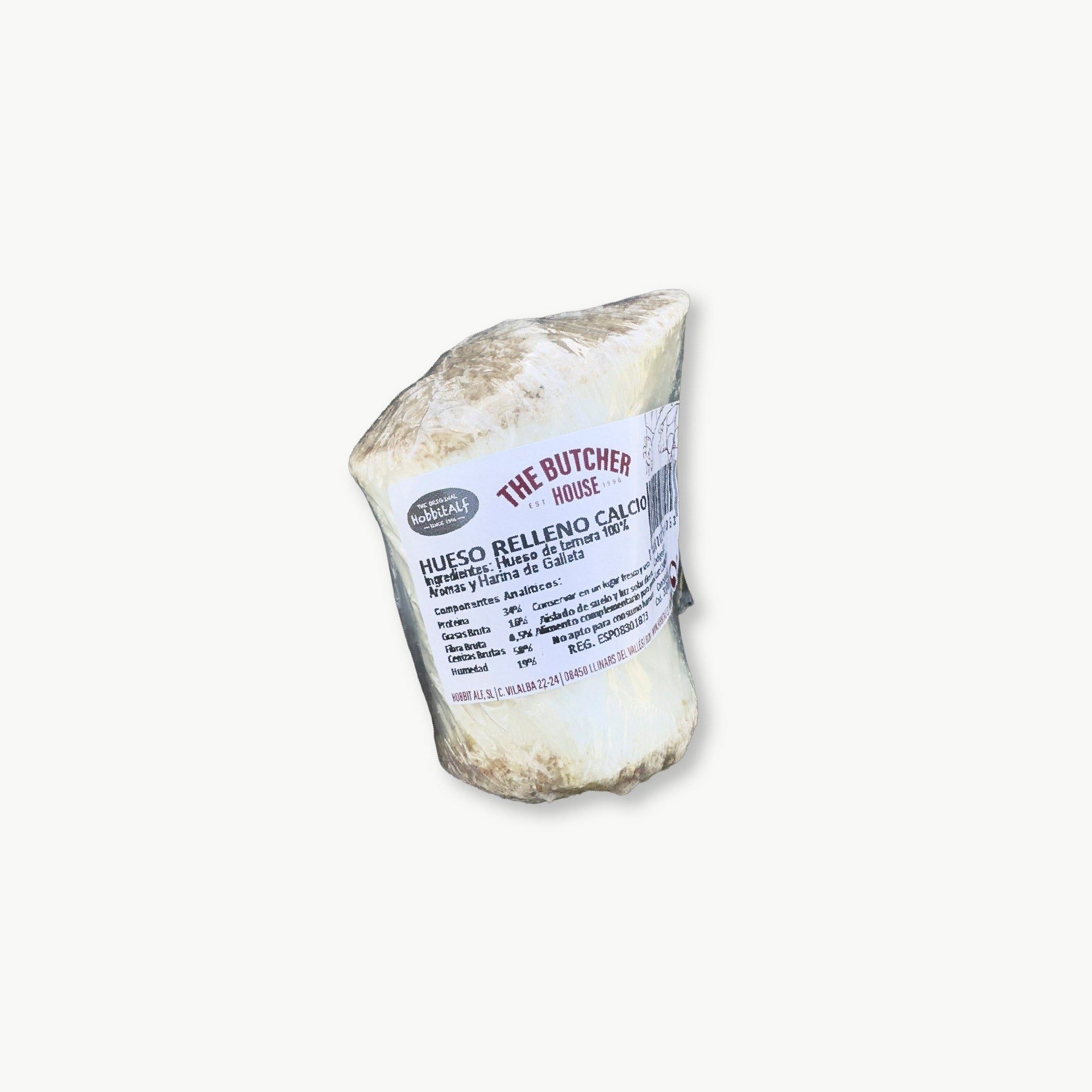 Hueso de calcio relleno natural
