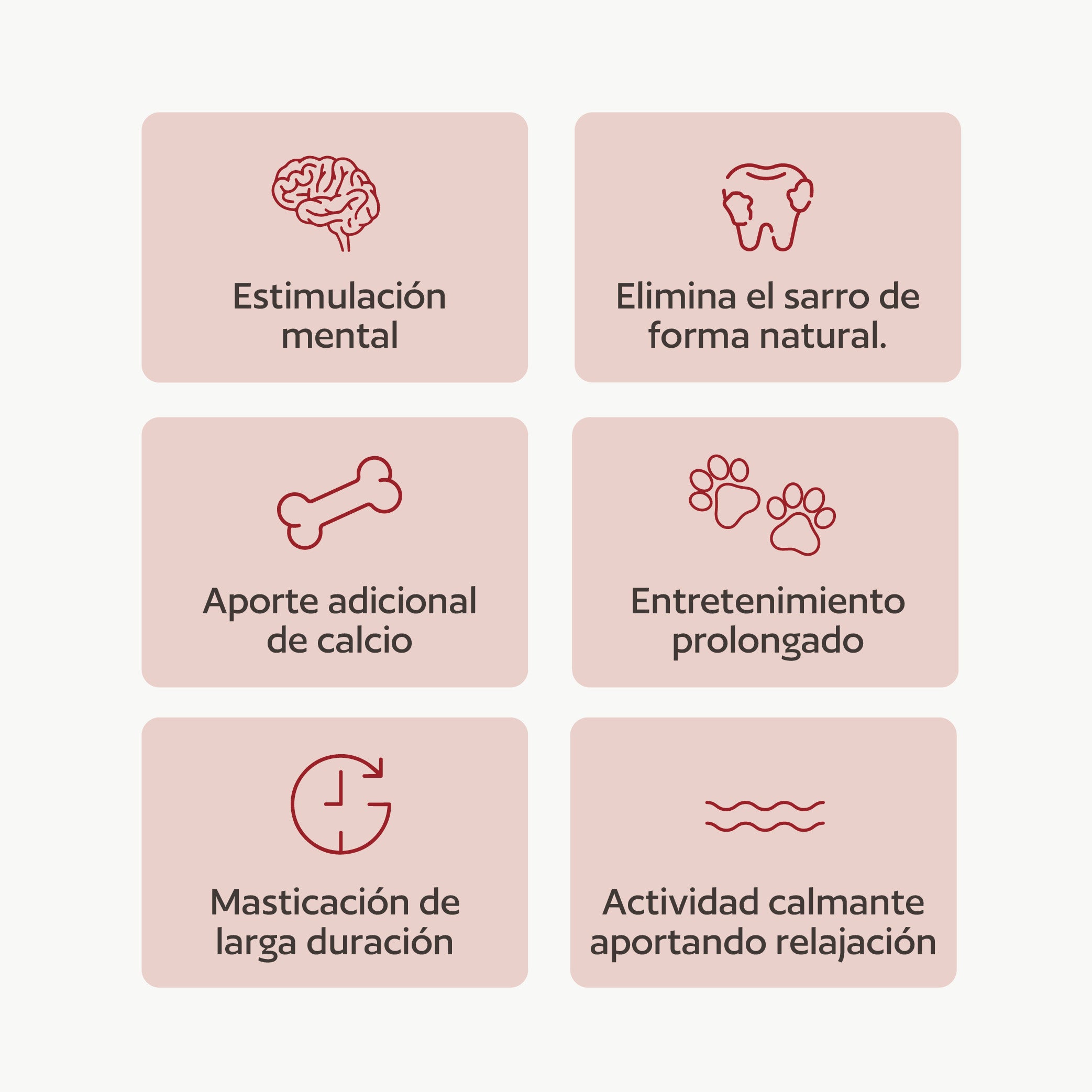 Hueso de calcio relleno natural