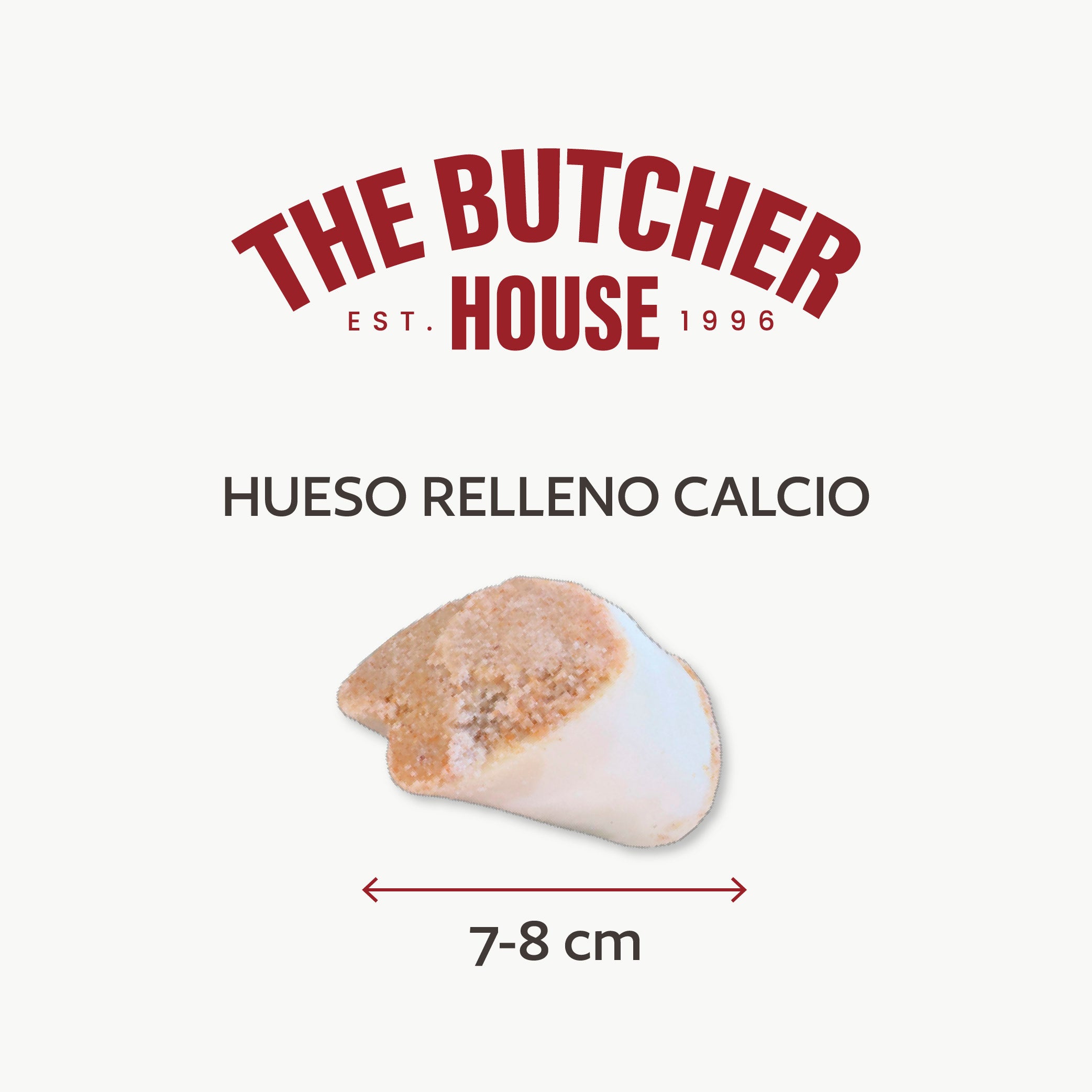 Hueso de calcio relleno natural