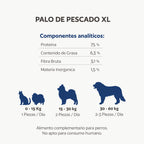 Palo de pescado XL natural