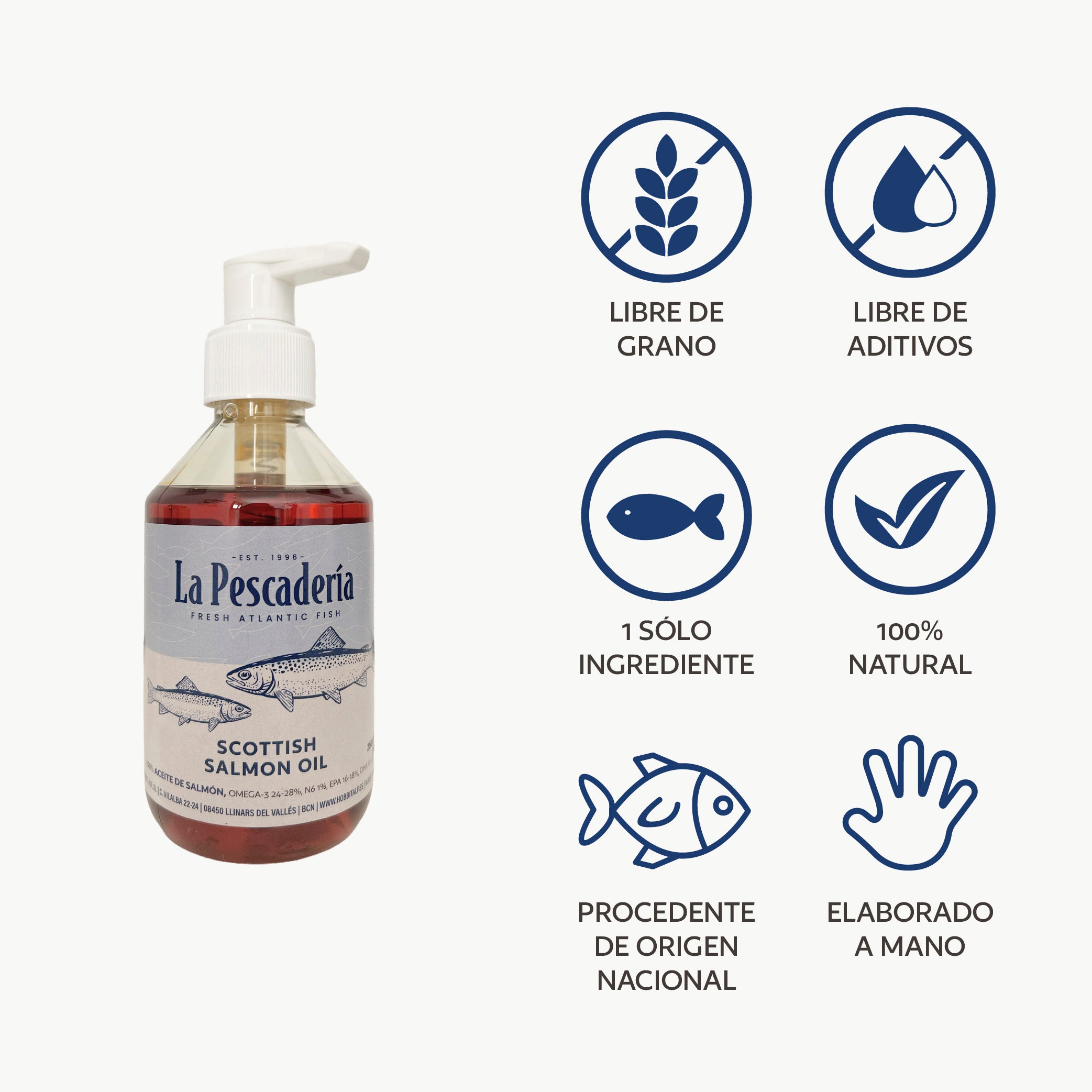Aceite de salmón Omega 3 natural