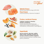 Air-dried SUPERFOOD Salmon and Turkey Menu for adult and junior dogs