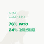 Air-dried SUPERFOOD Duck Menu for adult and junior dogs