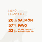 Air-dried SUPERFOOD Salmon and Turkey Menu for adult and junior dogs