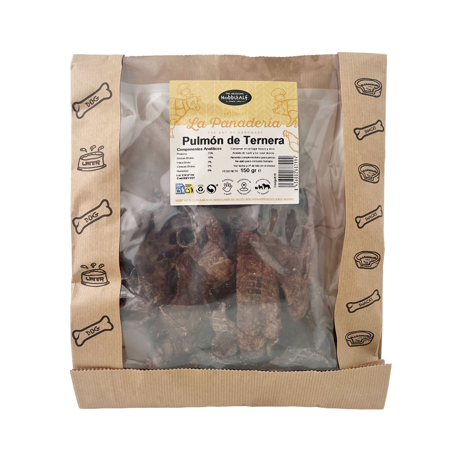 Filete de pulmón de ternera natural