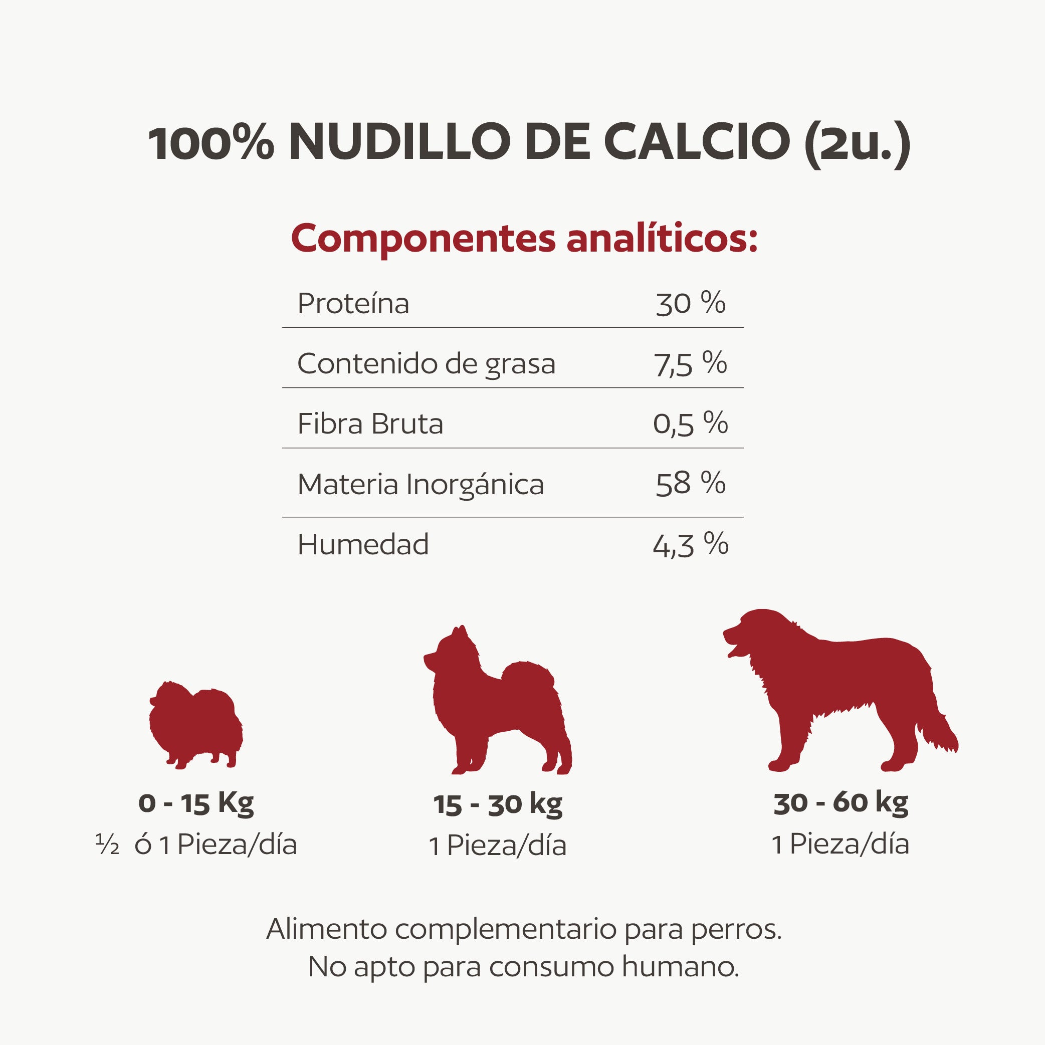 Nudillo de calcio natural