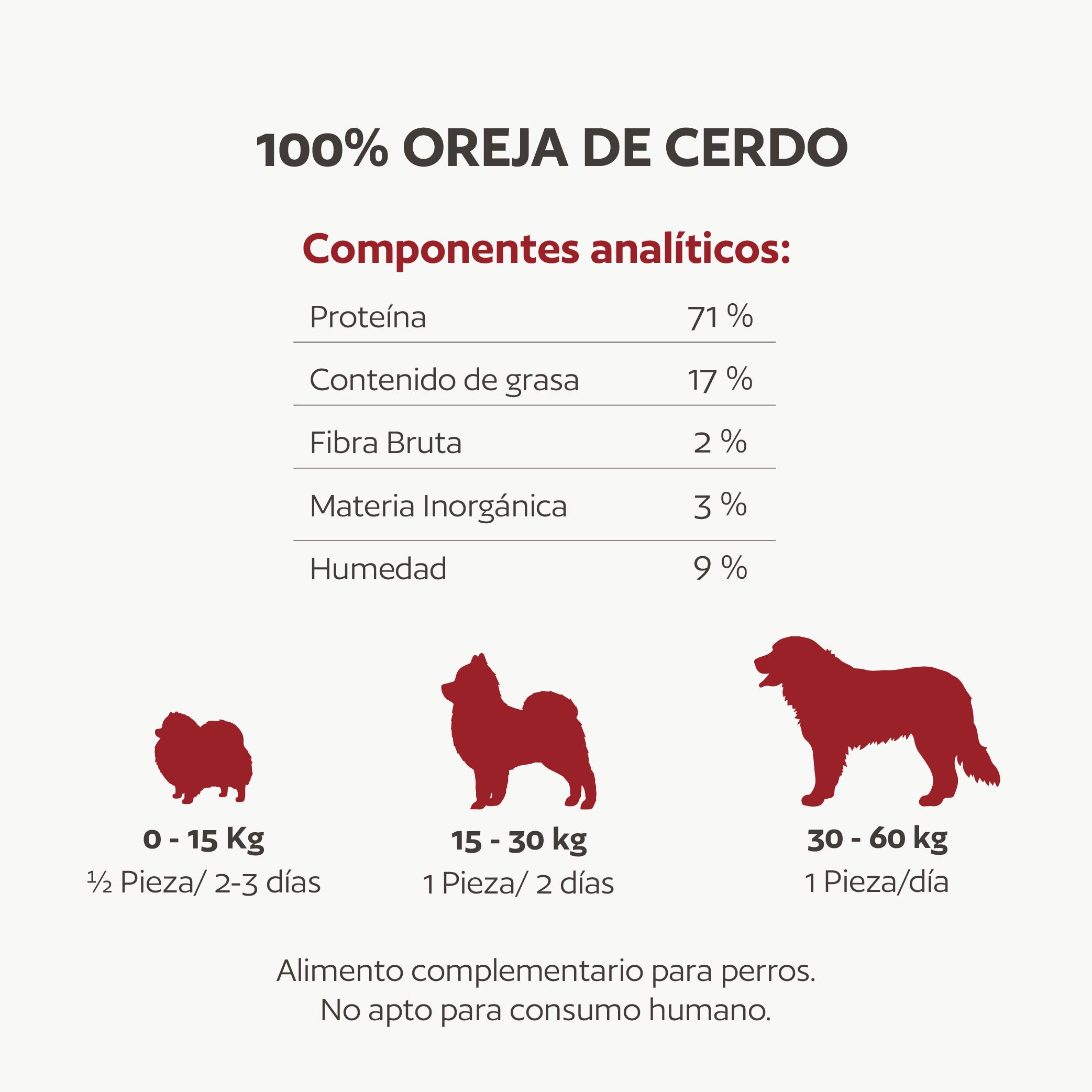 Oreja de cerdo natural