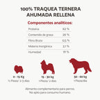 Tráquea de ternera rellena ahumada natural