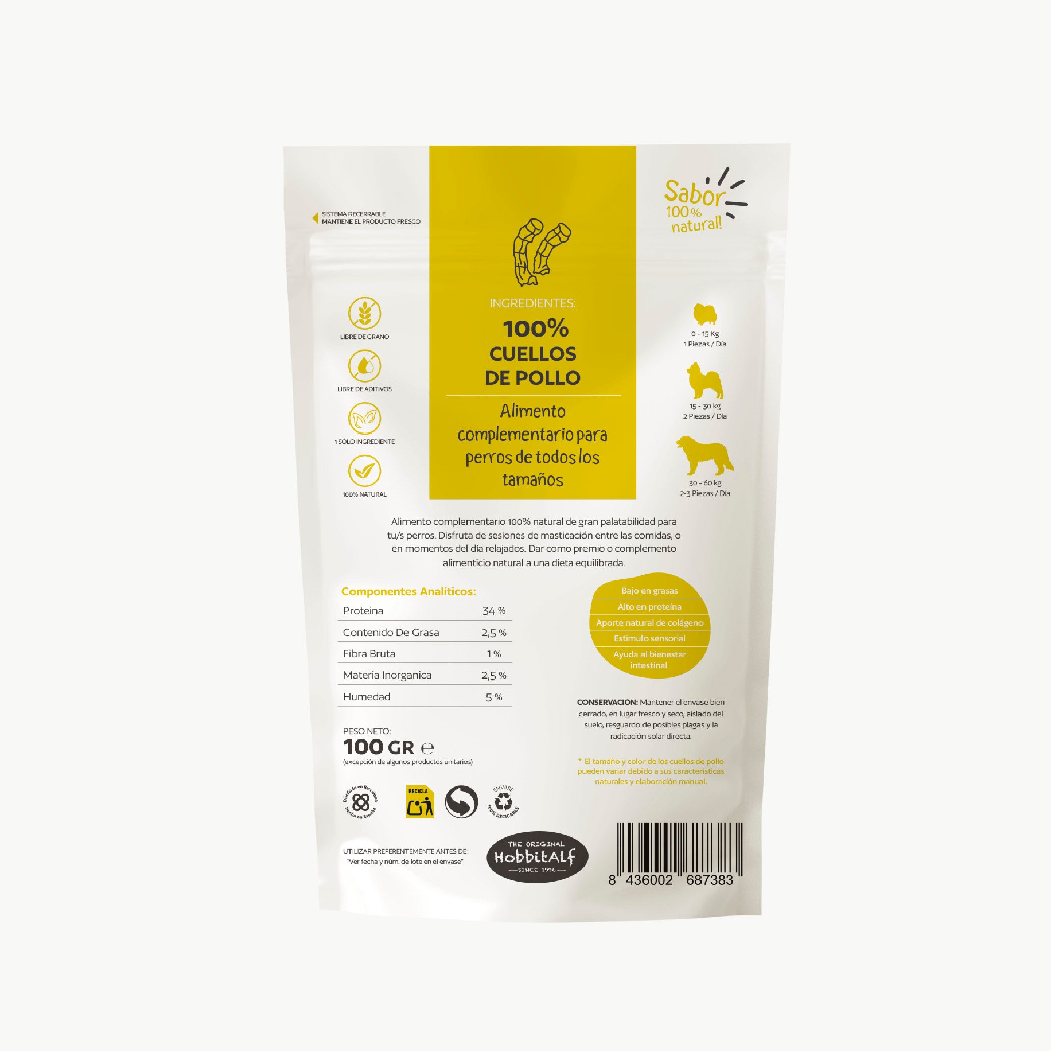 Cuellos de pollo natural