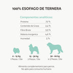 Esófago de ternera natural