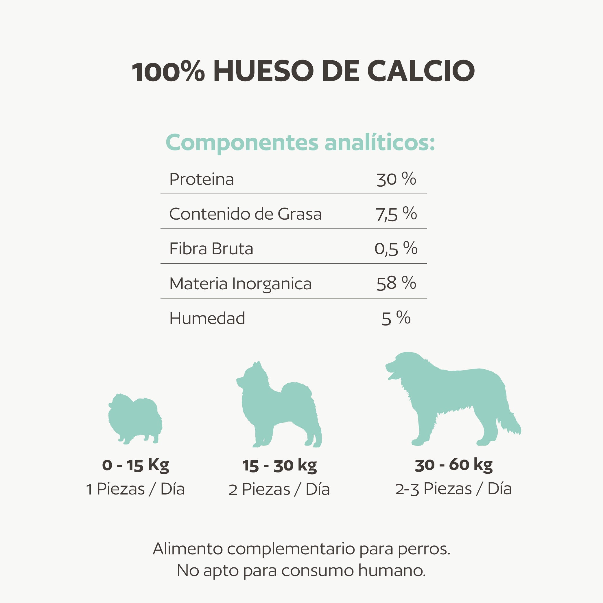 Hueso de calcio natural