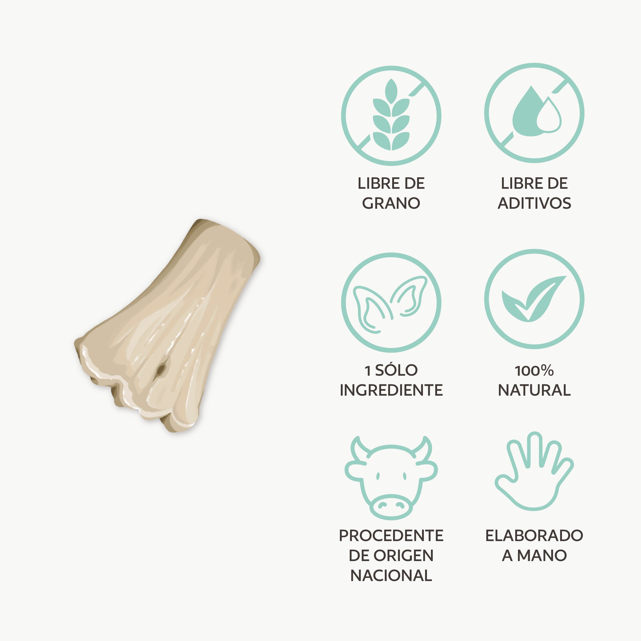 Hueso de calcio natural