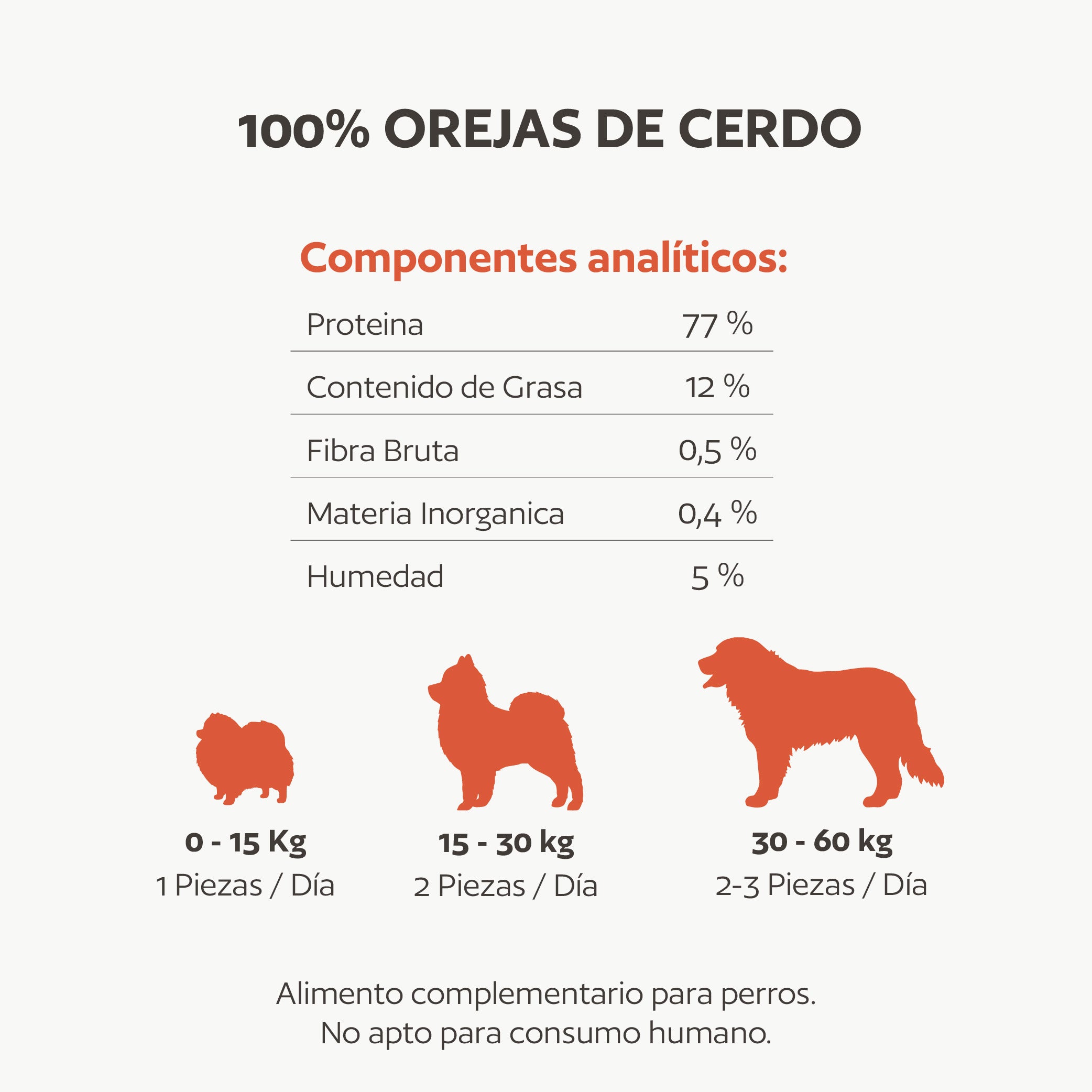 Oreja de cerdo natural