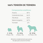 Tendón de ternera natural
