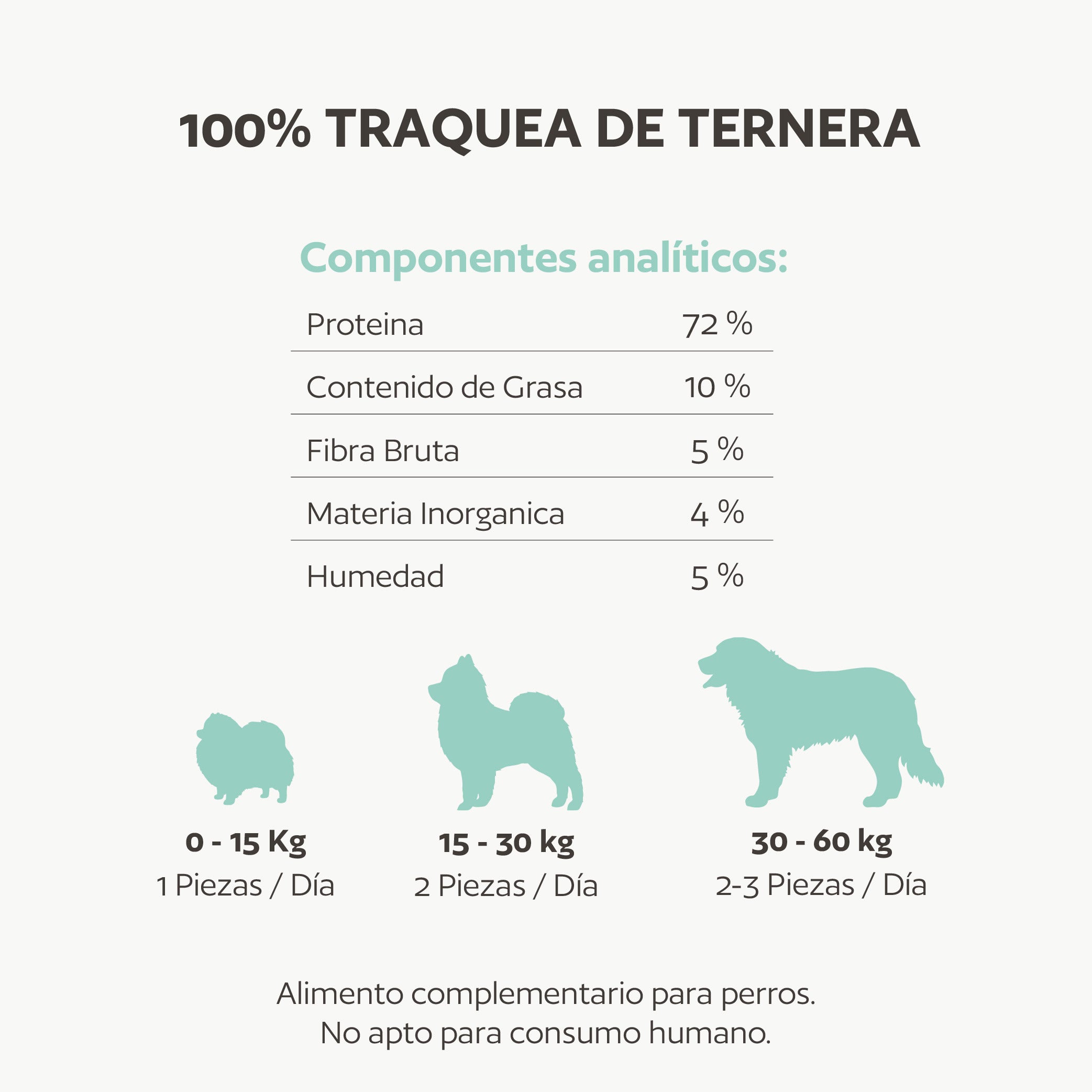 Tráquea de ternera natural