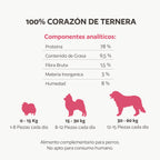 Daditos de corazón de ternera natural