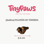 Daditos de pulmón de ternera natural