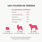 Daditos de pulmón de ternera natural