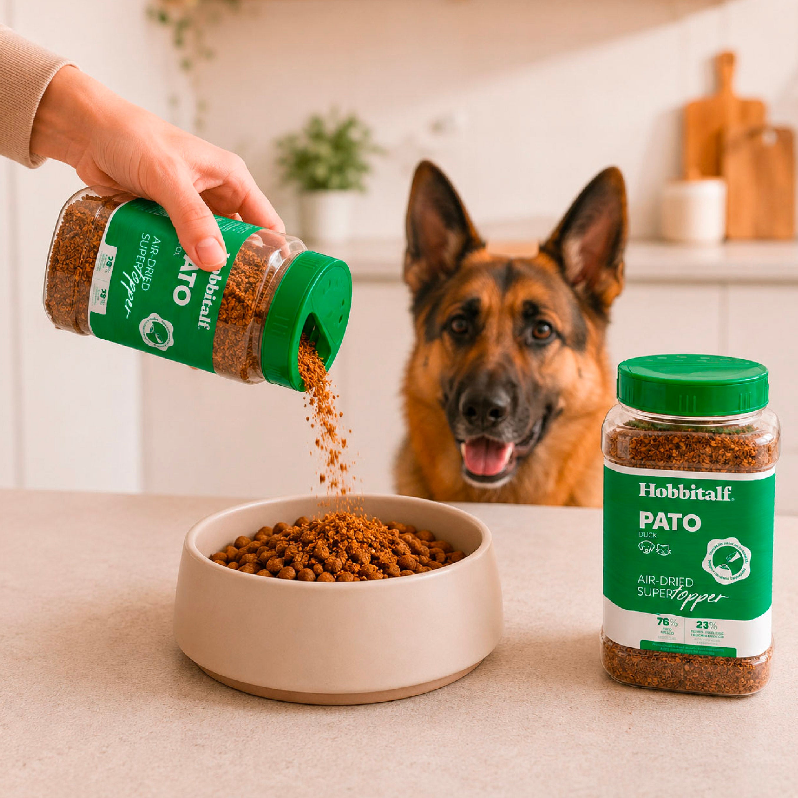 Topper Air-dried Superfood de Pato para perros y gatos