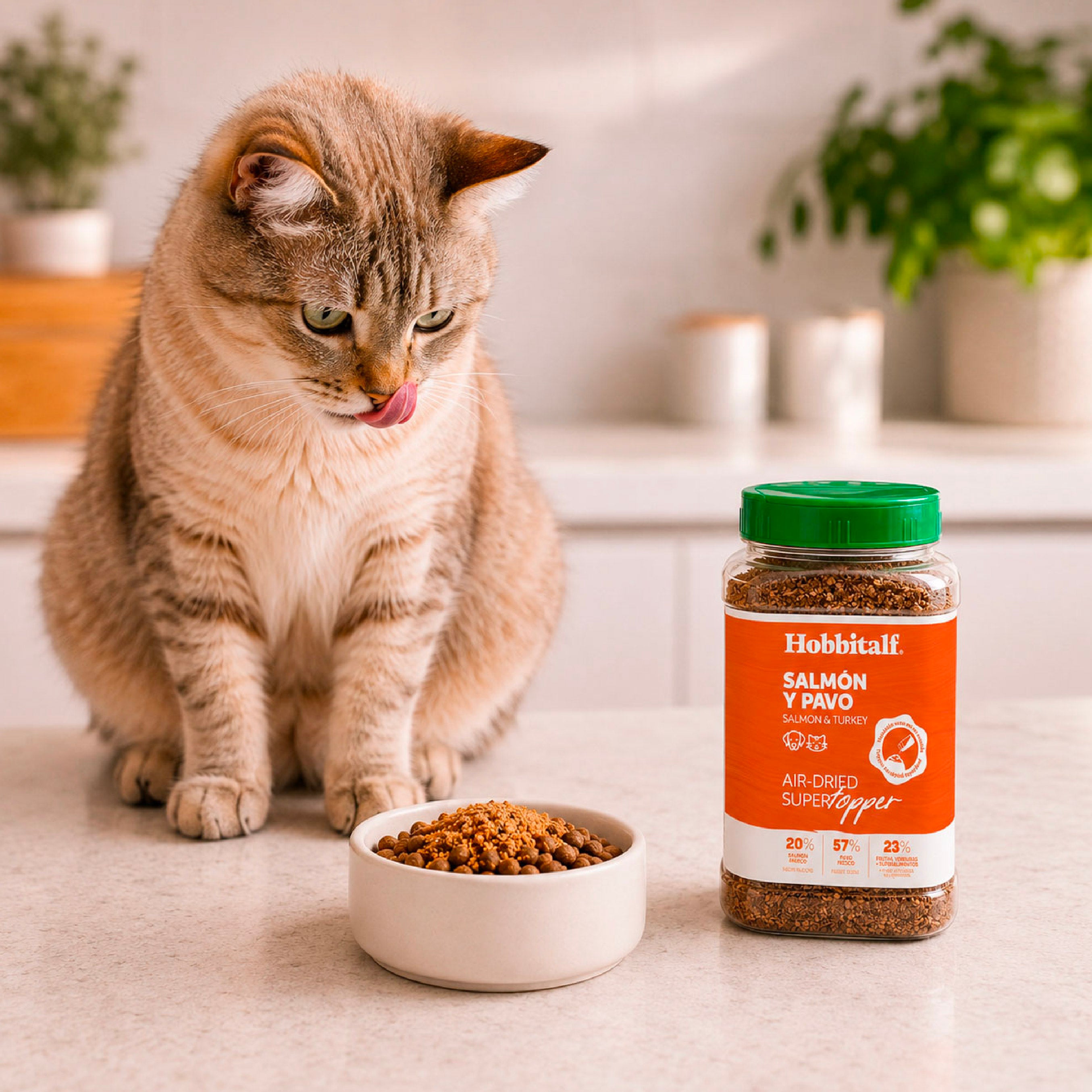 Topper Air-dried Superfood de Salmón y Pavo para perros y gatos